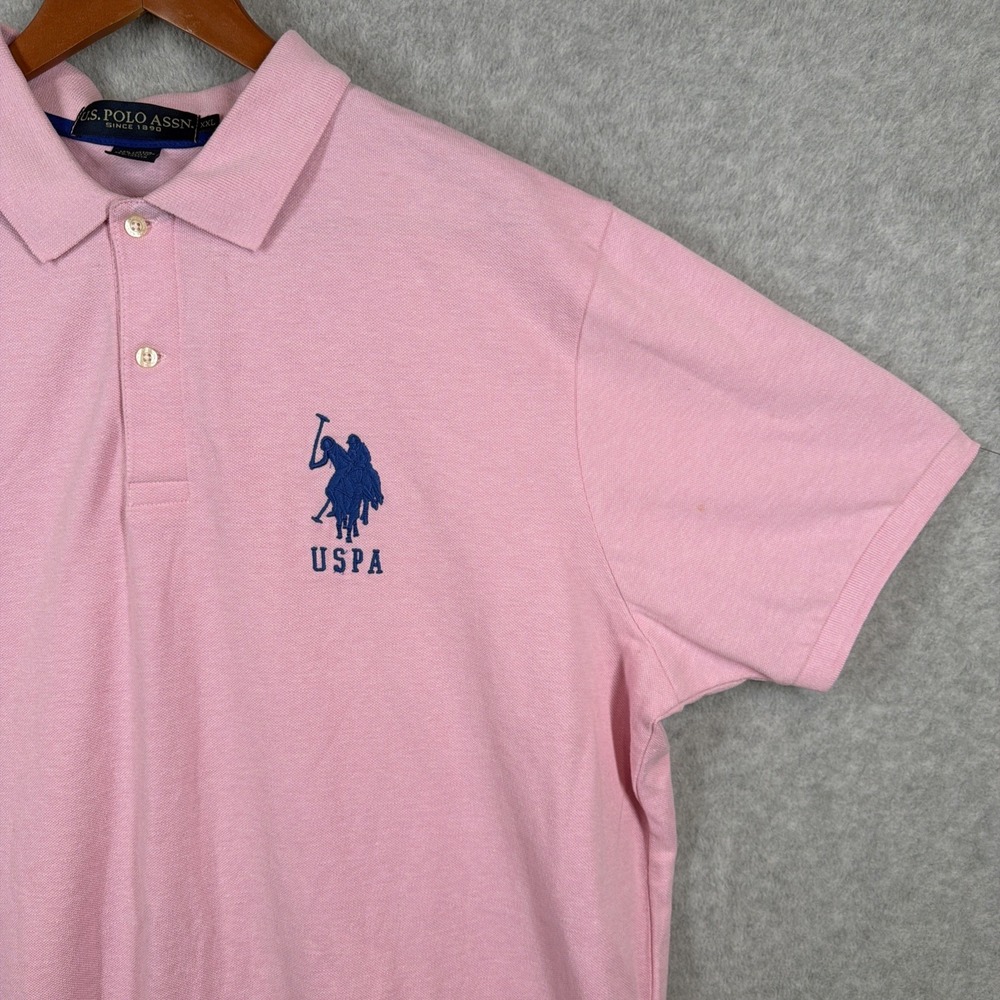 US Polo Association Men's Pink Polo #3 Shirt XXL